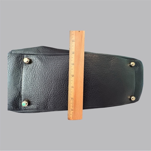 Coach Morgan Satchel Black Pebbled Leather - Picture 7 of 15